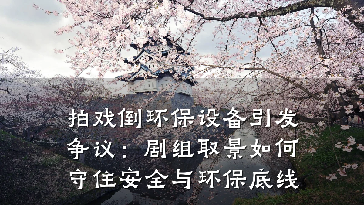 拍戏倒环保设备引发争议:剧组取景如何守住安全与环保底线