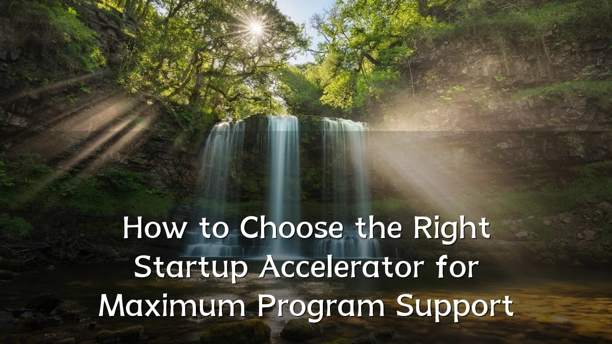 How to Choose the Right Startup Accelerator for Maximum Program Support
