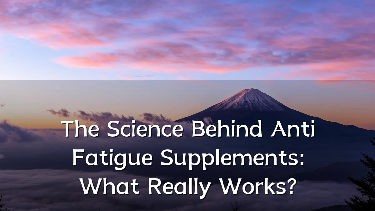 The Science Behind Anti Fatigue Supplements: What Really Works?