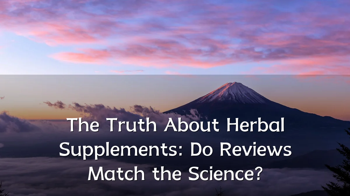 The Truth About Herbal Supplements: Do Reviews Match the Science?