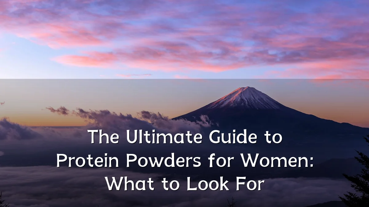 The Ultimate Guide to Protein Powders for Women: What to Look For